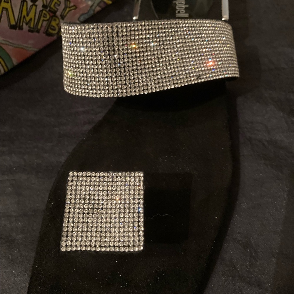 Jeffrey CampbellWomen's Main Event CrystalStatement Slide Sandal - Picture 4 of 7